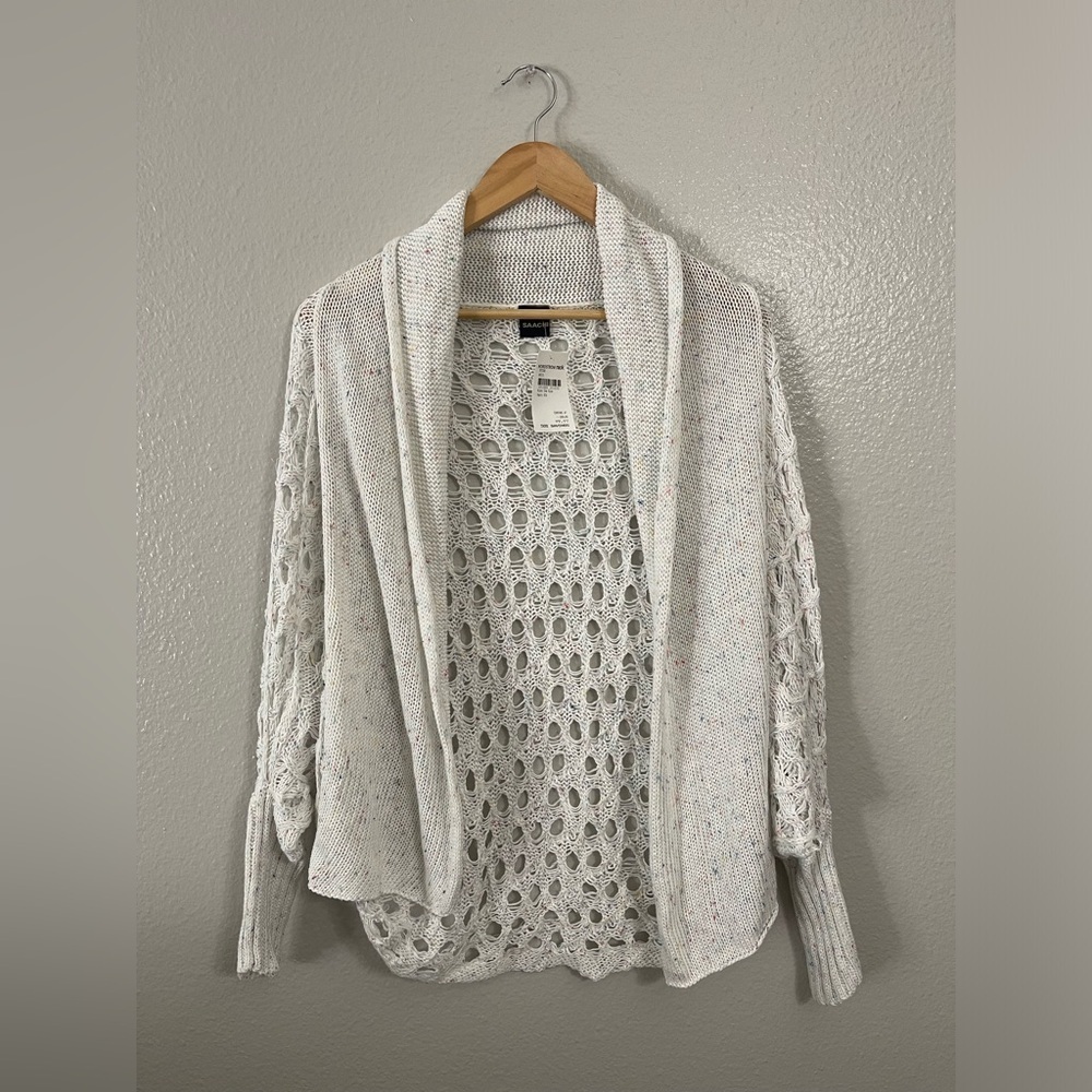 Saachi Cotton Open Knit Sweater - Picture 2 of 6